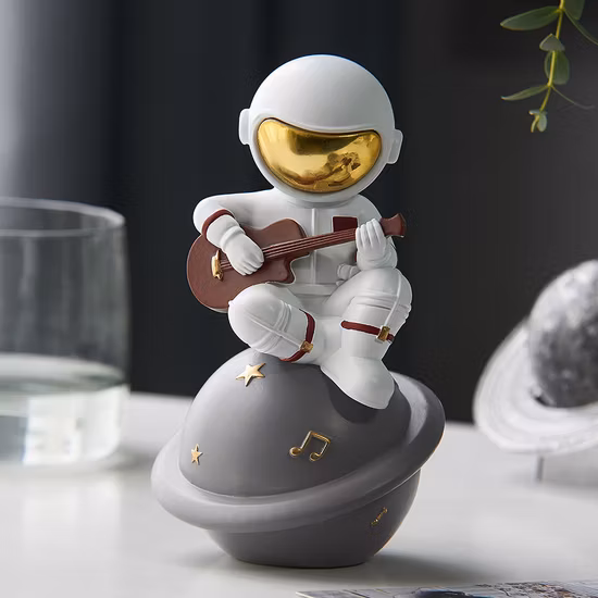 Decoración creativa moderna para escritorio de oficina, artesanías, estatua de astronauta, figuritas, decoración del hogar