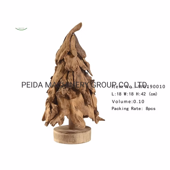 Artesanía de madera de color nogal 2021 Nuevo diseño Decoración navideña y decoración del hogar Hecho en China