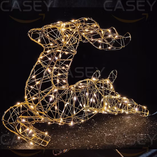 Estatuilla al aire libre Decoraciones interiores Figura de reno navideño
