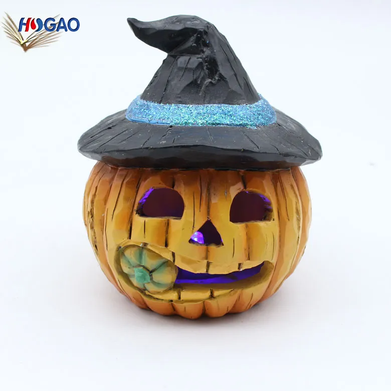 Venta Mini figuritas artesanales de resina, decoraciones de calabaza para Halloween,