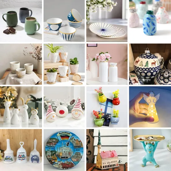 Fábrica OEM Artesanía de cerámica personalizada Recuerdo de cerámica Decoración del hogar de cerámica Adornos navideños de cerámica Fabricante de artesanías de pared de cerámica en China